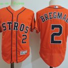 2 Alex Bregman Stitched Jersey Size S to 3 XL orange