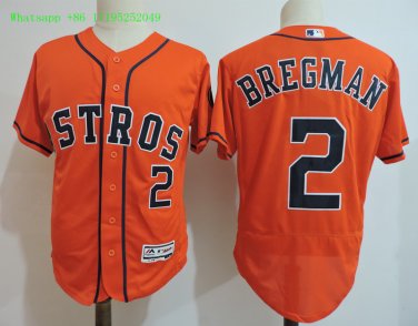 2 Alex Bregman&Acirc;&nbsp;Stitched Jersey Size S to 3 XL orange