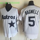 5 Jeff Bagwell Stitched Jersey Size S to 3 XL white