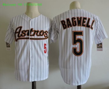 5 Jeff Bagwell&Acirc;&nbsp;Stitched Jersey Size S to 3 XL white 1