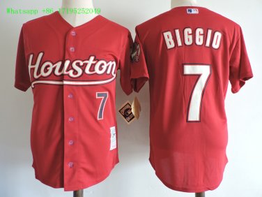 7 Craig Biggio&Acirc;&nbsp;Stitched Jersey Size S to 3 XL red