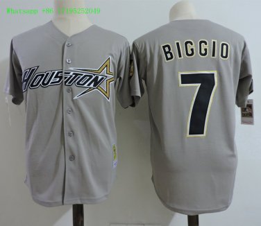 7 Craig Biggio&Acirc;&nbsp;Stitched Jersey Size S to 3 XL grey