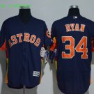 34 Nolan Ryan Stitched Jersey Size S to 3 XL blue