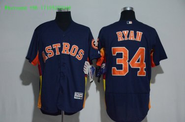 34 Nolan Ryan&Acirc;&nbsp;Stitched Jersey Size S to 3 XL blue