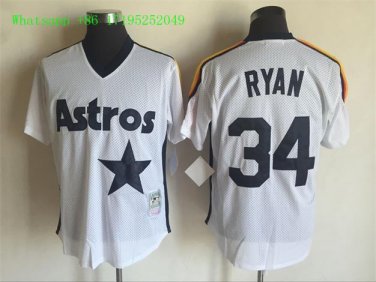 34 Nolan Ryan&Acirc;&nbsp;Stitched Jersey Size S to 3 XL white 1