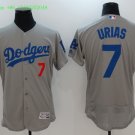7 Julio Urias Stitched Jersey Size S to 3 XL grey