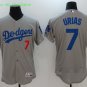 7 Julio Urias Stitched Jersey Size S to 3 XL grey