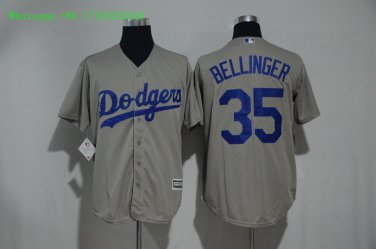 35 Cody Bellinger Stitched Jersey Size S to 3 XL grey