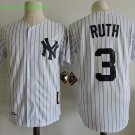3 babe ruth Stitched Jersey Size S to 3 XL white