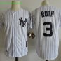 3 babe ruth Stitched Jersey Size S to 3 XL white
