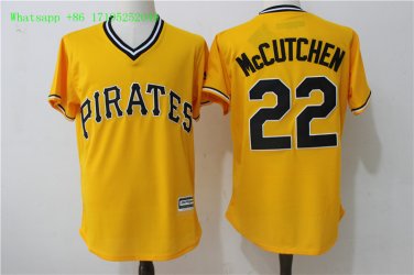22 Andrew McCutchen Stitched Jersey Size S to 3 XL yellow
