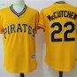 22 Andrew McCutchen Stitched Jersey Size S to 3 XL yellow