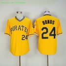 24 Barry Bonds Stitched Jersey Size S to 3 XL yellow