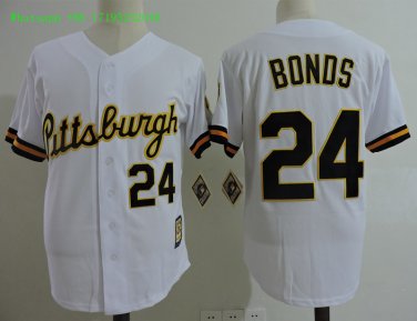 24 Barry Bonds Stitched Jersey Size S to 3 XL white