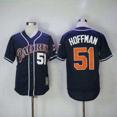 51 Trevor Hoffman Stitched Jersey Size S to 3 XL blue