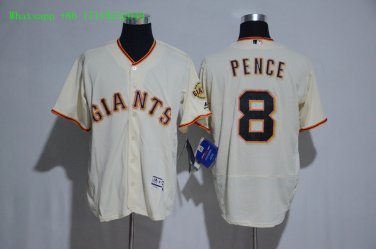 8 Hunter Pence Stitched Jersey Size S to 3 XL white