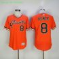8 Hunter Pence Stitched Jersey Size S to 3 XL orange