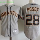 28 Buster Posey Stitched Jersey Size S to 3 XL grey