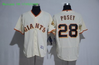 28 Buster Posey Stitched Jersey Size S to 3 XL white