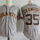 35 Brandon Crawford Stitched Jersey Size S to 3 XL grey