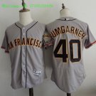 40 Madison Bumgarner Stitched Jersey Size S to 3 XL grey