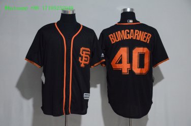 40 Madison Bumgarner Stitched Jersey Size S to 3 XL black