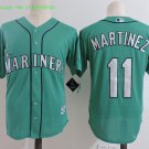  11 EDGAR MARTINEZ Stitched Jersey Size S to 3 XL green