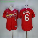 6 Stan Musial Stitched Jersey Size S to 3 XL red