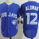 12 Roberto Alomar Stitched Jersey Size S to 3 XL blue