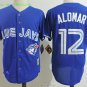 12 Roberto Alomar Stitched Jersey Size S to 3 XL blue