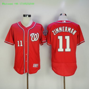 11 Ryan Zimmerman Stitched Jersey Size S to 3 XL red