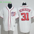 31 Max Scherzer Stitched Jersey Size S to 3 XL white