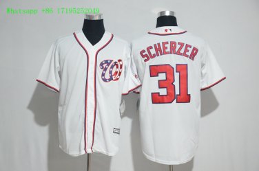 31 Max Scherzer Stitched Jersey Size S to 3 XL white