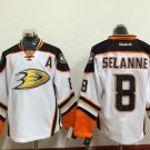 8 Teemu Selanne Stitched Jersey Size S to 3 XL white