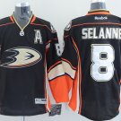 8 Teemu Selanne Stitched Jersey Size S to 3 XL black