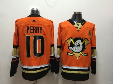 10 Corey Perry Stitched Jersey Size S to 3 XL orange