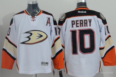 10 Corey Perry Stitched Jersey Size S to 3 XL white