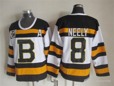 8 Cam Neely Stitched Jersey Size S to 3 XL white