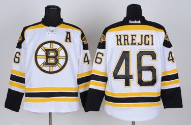 46 David Krejci Stitched Jersey Size S to 3 XL white