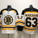  63 Brad Marchand Stitched Jersey Size S to 3 XL white