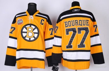 77 Ray Bourque Stitched Jersey Size S to 3 XL orange