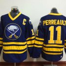 11 Gilbert Perreault Stitched Jersey Size S to 3 XL blue