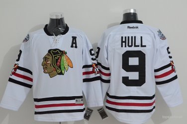 9 Bobby Hull Stitched Jersey Size S to 3 XL white