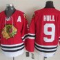 9 Bobby Hull Stitched Jersey Size S to 3 XL red