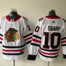 10 Patrick Sharp Stitched Jersey Size S to 3 XL white