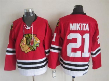 21 Stan Mikita&Acirc;&nbsp;Stitched Jersey Size S to 3 XL red