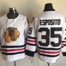 35 Tony Esposito Stitched Jersey Size S to 3 XL white