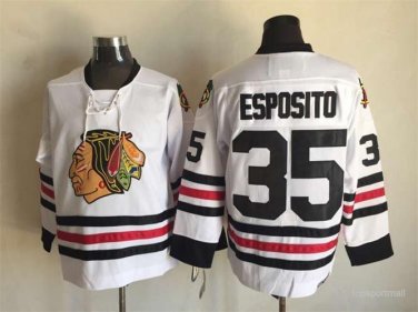 35 Tony Esposito Stitched Jersey Size S to 3 XL white