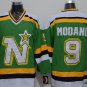 9 Mike Modano Stitched Jersey Size S to 3 XL green