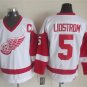 5 Nicklas Lidstrom Stitched Jersey Size S to 3 XL white 1